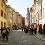 Rua de Praga, na República Tcheca