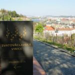 Placa de vinícola no Distrito do Castelo de Praga, na República Tcheca