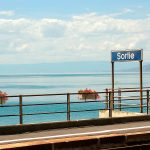 O que acham da vista da estação de trem em Montreux, Suíça?