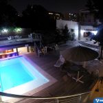 Hostel em Santiago: piscina do Happy House Hostel