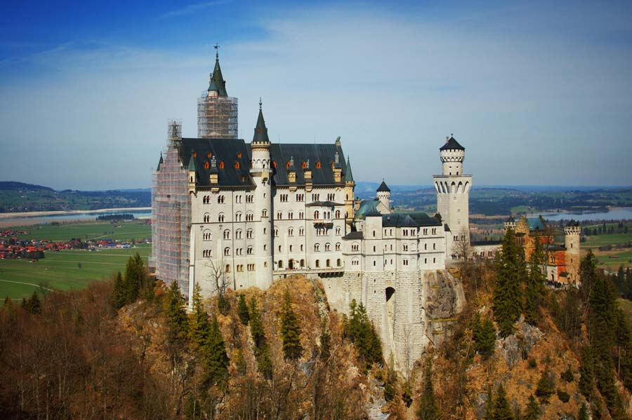 Castelo de Neuschwanstein, que inspirou o castelo da Cinderela – Foto: Robson Franzoi / Um Viajante