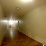 Hostel em Munique: O corredor do 3º andar, onde eu fiquei hospedado com meu pai; no fundo à esquerda, o corredor segue mais um tantão