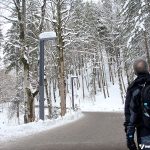 Mochilão na Europa: era a primeira vez que meu pai via neve assim de perto, e em grande quantidade