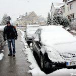 Mochilão na Europa: primeira vez vendo tanta neve, em Nellmersbach