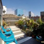 Rooftop do Red Llama Eco Hostel em Lima