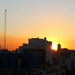 Onde ficar em Buenos Aires: Hotel CH Madero Urbano Suites - Pôr do sol do quarto