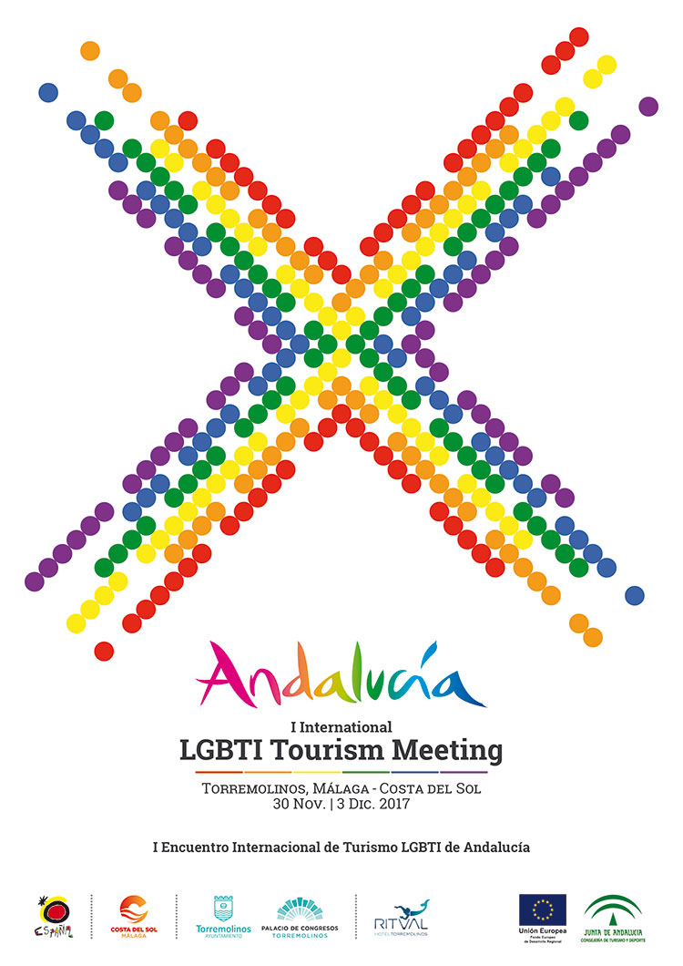 Roteiro gay em Andaluzia: Arte de divulgação do I Encontro Internacional de Turismo LGBTI
