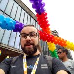 Selfie na concentração da Parada LGBT SP 2018