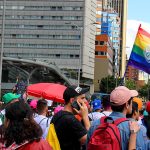 A GE (General Electric) foi outra empresa presente na Marcha LGBT Bogotá