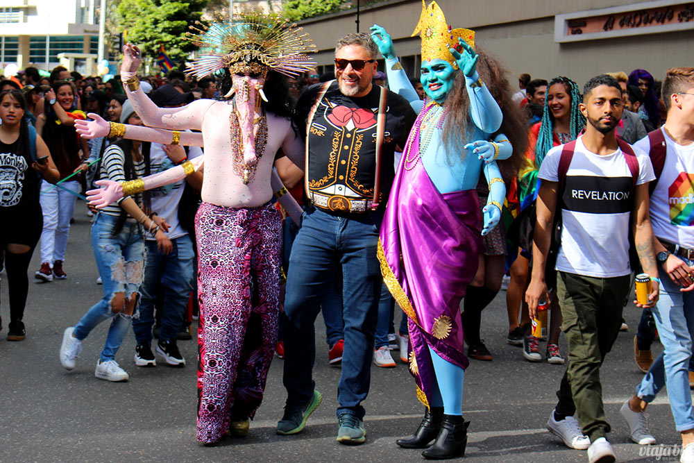 Todas as divindades estiveram presentes na Marcha del Orgullo LGBT de Bogotá