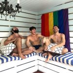 Hotel gay em Curaçao: eu e os youtubers Klebio Damas e Fer Escarião no Floris Suite Hotel & Spa