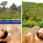 Pousada em São Francisco Xavier: fazendo pose na piscina e deck infinito da piscina
