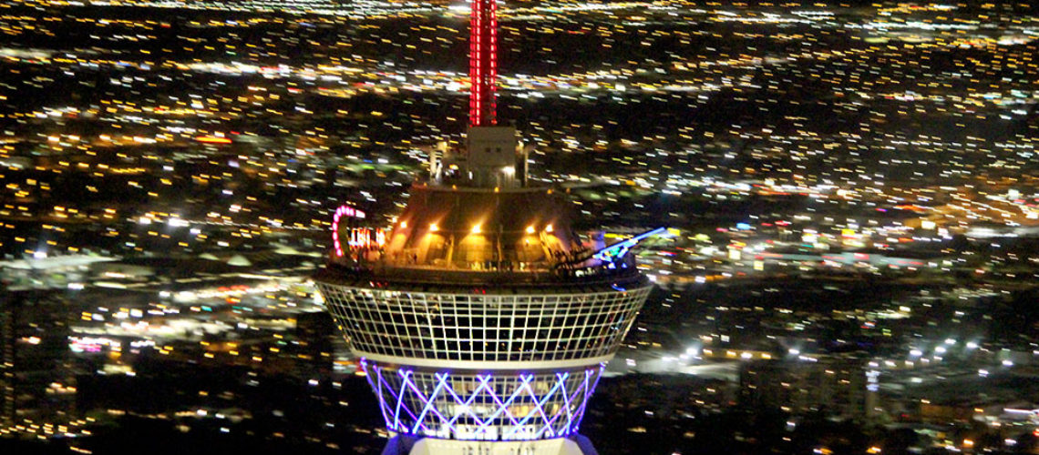 Passeio de helicóptero em Las Vegas à noite, na Strip
