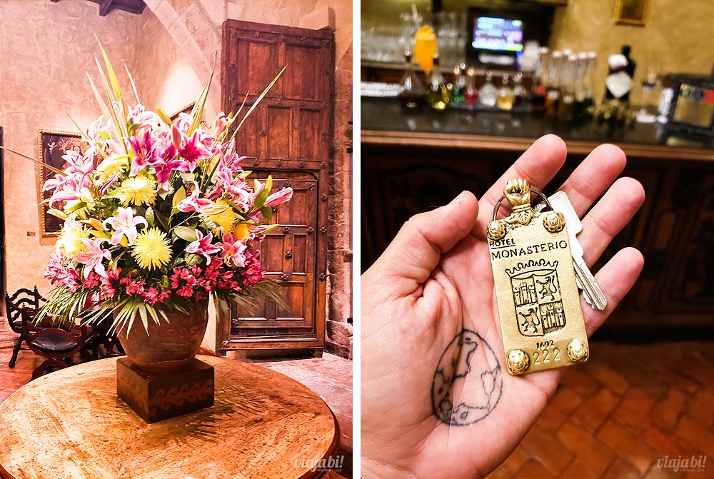 Detalhes do hall e da chave desse hotel 5 estrelas em Cusco - Foto: Pedro Ambrósio / Viaja Bi!
