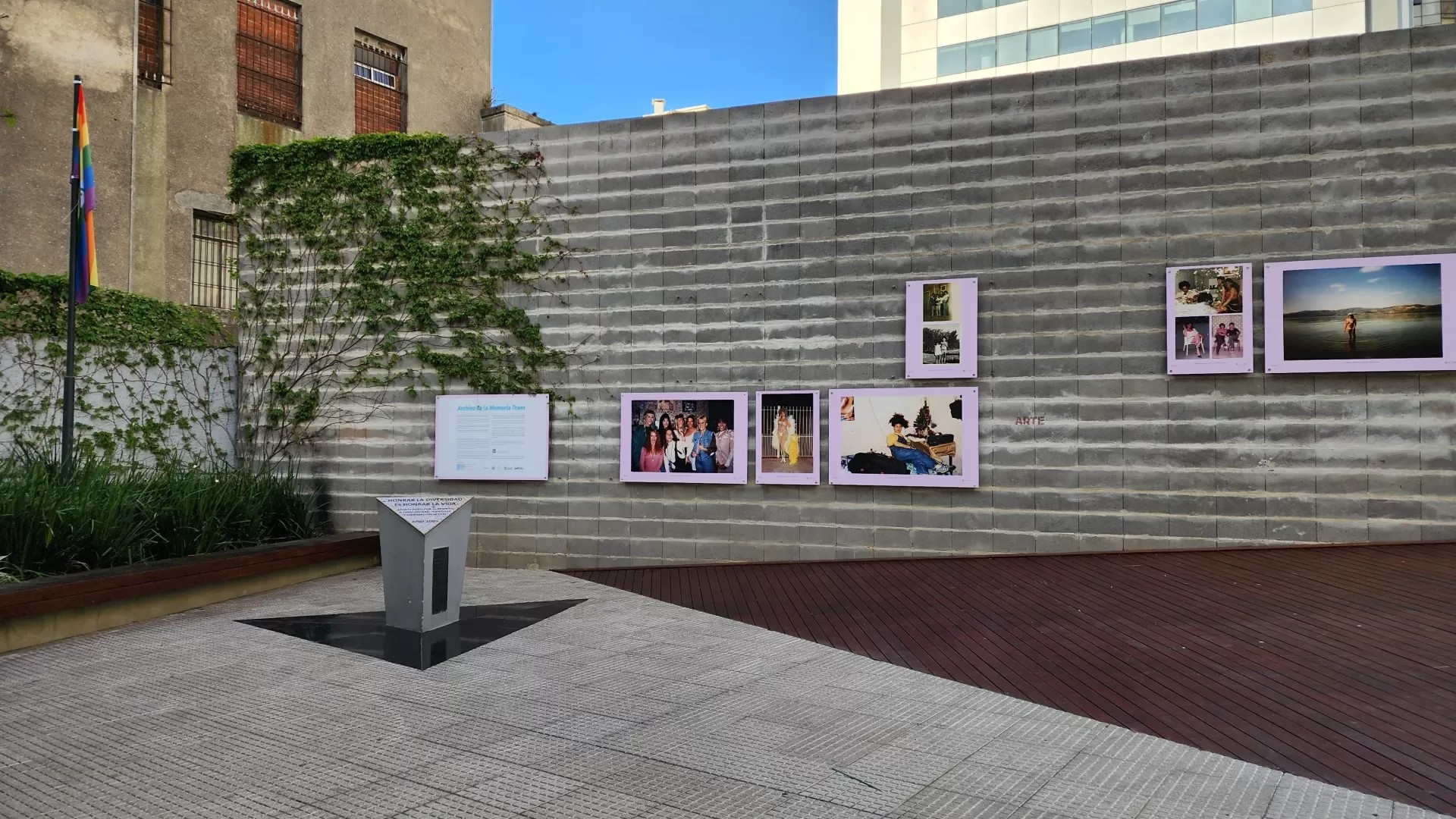 A Praça da Diversidade Sexual, em Montevidéu, no Uruguai